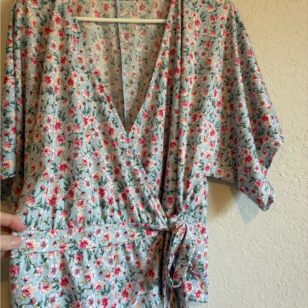 Floral Kimono Wrap Top